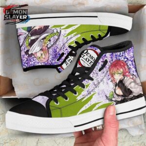 Mitsuri High Tops Canvas Shoes Demon Slayer Limited Collector Anime Sneakers 1