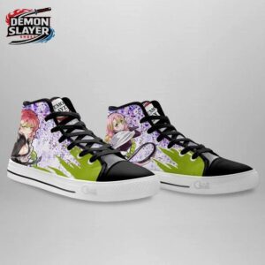 Mitsuri High Tops Canvas Shoes Demon Slayer Limited Collector Anime Sneakers 2