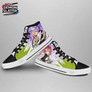 Mitsuri High Tops Canvas Shoes Demon Slayer Limited Collector Anime Sneakers 3