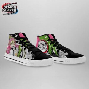 Mitsuri High Tops Canvas Shoes Demon Slayer Limited Custom Anime Sneakers 3
