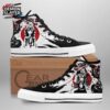 Black White Pink Green Portrait Mitsuri High-Top Leather Sneakers – Demon Slayer Mitsuri Shoes