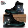 Black White Red Circle Dual Portrait Muzan High Tops Canvas Shoes – Demon Slayer Muzan Kibutsuji Shoes