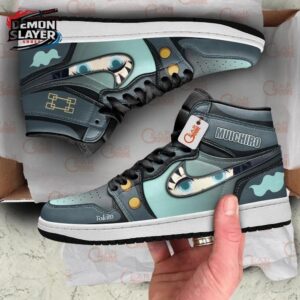 Muichiro High-Top Leather Sneakers Demon Slayer Epic Streetwear Sneakers 1