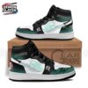 Dark Teal Eye Mist Muichiro High-Top Leather Sneakers – Demon Slayer Muichiro Shoes Dark Teal Eye Mist Muichiro High-Top Leather Sneakers – Demon Slayer Muichiro Shoes