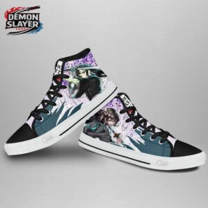 Muichiro High Tops Canvas Shoes Demon Slayer Premium Collector Anime Sneakers 3