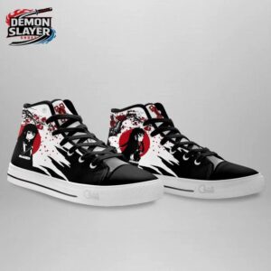 Muichiro High Tops Canvas Shoes Demon Slayer Streetwear Streetwear Sneakers 2