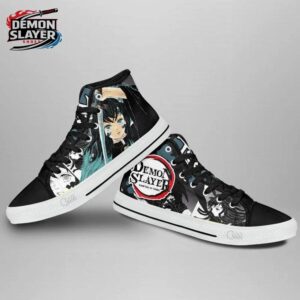 Muichiro High Tops Canvas Shoes Demon Slayer Unique Collector Anime Sneakers 2