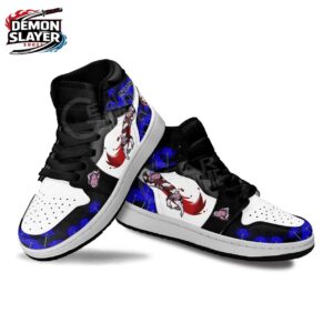 Muzan Kibutsuji High-Top Leather Sneakers Demon Slayer Custom Anime Gift For Fans 1