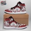 Black White Red Eye Muzan High-Top Leather Sneakers – Demon Slayer Muzan Kibutsuji Shoes Black White Red Eye Muzan High-Top Leather Sneakers – Demon Slayer Muzan Kibutsuji Shoes