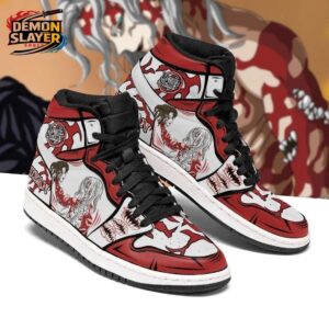 Muzan Kibutsuji High-Top Leather Sneakers Demon Slayer Legendary Custom Anime Sneakers 1