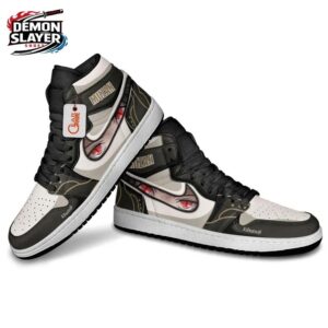 Muzan Kibutsuji High-Top Leather Sneakers Demon Slayer Premium Anime Shoes For Fans 3