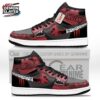 Black White Red Eye Muzan High-Top Leather Sneakers – Demon Slayer Muzan Kibutsuji Shoes Black White Red Eye Muzan High-Top Leather Sneakers – Demon Slayer Muzan Kibutsuji Shoes