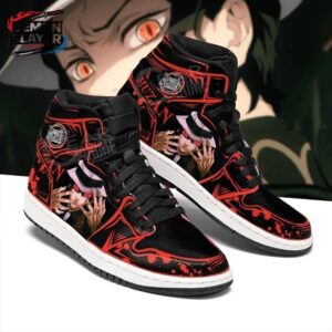 Muzan Kibutsuji High-Top Leather Sneakers Demon Slayer Streetwear Collector Anime Sneakers 1