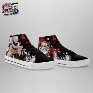 Muzan Kibutsuji High Tops Canvas Shoes Demon Slayer Premium Collector Anime Sneakers 2