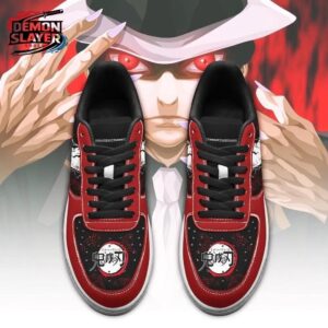 Muzan Kibutsuji Low-Top Leather Sneakers Demon Slayer Exclusive Custom Anime Sneakers 1