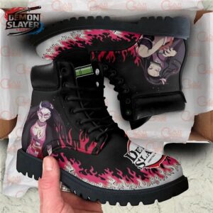 Nezuko Combat Boots Demon Slayer Custom Custom Anime Sneakers 1