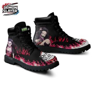 Nezuko Combat Boots Demon Slayer Custom Custom Anime Sneakers 2