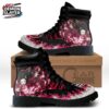 Black Pink Dual Form Nezuko Combat Boots – Demon Slayer Nezuko Shoes