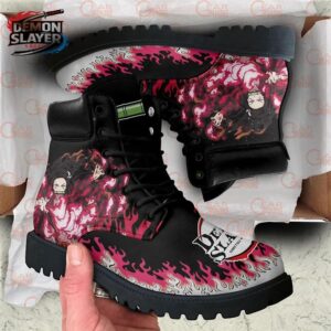 Nezuko Combat Boots Demon Slayer Epic Anime Gift For Fans 1
