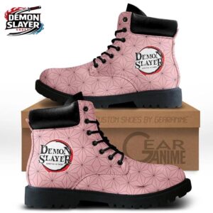 Nezuko Combat Boots Demon Slayer Legendary Otaku Fashion Shoes 1