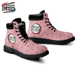 Nezuko Combat Boots Demon Slayer Legendary Otaku Fashion Shoes 3