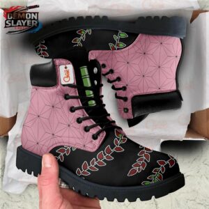 Nezuko Combat Boots Demon Slayer Stylish Collector Anime Sneakers 1