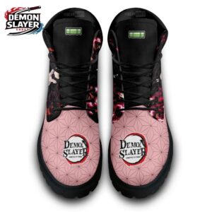 Nezuko Combat Boots Demon Slayer Unique Collector Anime Sneakers 3