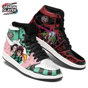 Nezuko High-Top Leather Sneakers Demon Slayer Custom Collector Anime Sneakers 2