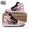 Black White Manga Portrait Nezuko High Tops Canvas Shoes – Demon Slayer Nezuko Shoes