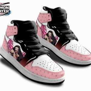 Nezuko High-Top Leather Sneakers Demon Slayer Epic Otaku Fashion Shoes 1