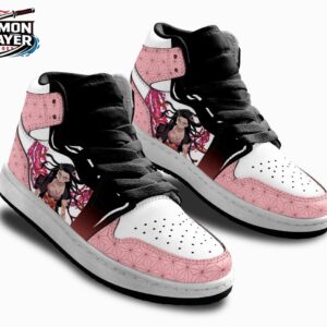 Nezuko High-Top Leather Sneakers Demon Slayer Exclusive Streetwear Sneakers 1