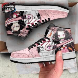 Nezuko High-Top Leather Sneakers Demon Slayer Legendary Collector Anime Sneakers 2