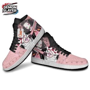 Nezuko High-Top Leather Sneakers Demon Slayer Legendary Collector Anime Sneakers 3