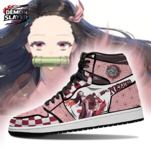 Nezuko High-Top Leather Sneakers Demon Slayer Limited Anime Gift For Fans 2