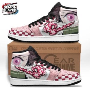 Nezuko High-Top Leather Sneakers Demon Slayer Premium Anime Gift For Fans 1