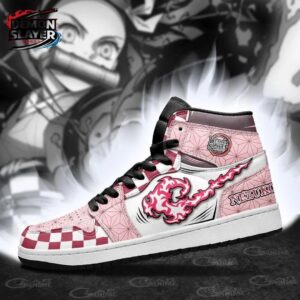 Nezuko High-Top Leather Sneakers Demon Slayer Streetwear Streetwear Sneakers 2