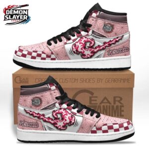 Nezuko High-Top Leather Sneakers Demon Slayer Streetwear Streetwear Sneakers 3
