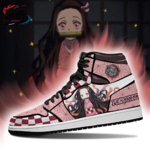 Nezuko High-Top Leather Sneakers Demon Slayer Ultimate Custom Anime Sneakers 1