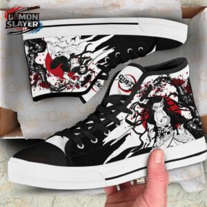Nezuko High Tops Canvas Shoes Demon Slayer Custom Custom Anime Sneakers 1