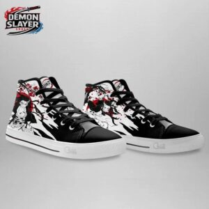 Nezuko High Tops Canvas Shoes Demon Slayer Custom Custom Anime Sneakers 2