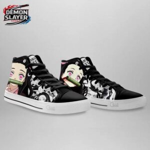 Nezuko High Tops Canvas Shoes Demon Slayer Legendary Otaku Fashion Shoes 2