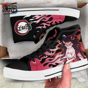 Nezuko High Tops Canvas Shoes Demon Slayer Premium Otaku Fashion Shoes 1
