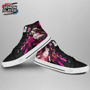 Nezuko High Tops Canvas Shoes Demon Slayer Unique Anime Gift For Fans 2
