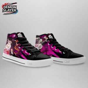 Nezuko High Tops Canvas Shoes Demon Slayer Unique Anime Gift For Fans 3