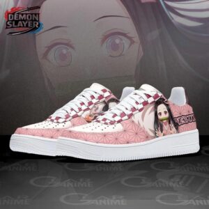 Nezuko Low-Top Leather Sneakers Demon Slayer Custom Otaku Fashion Shoes 1