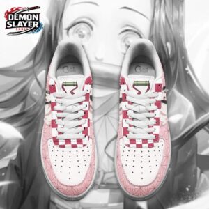 Nezuko Low-Top Leather Sneakers Demon Slayer Custom Otaku Fashion Shoes 2