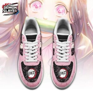 Nezuko Low-Top Leather Sneakers Demon Slayer Epic Custom Anime Sneakers 1