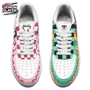 Nezuko Low-Top Leather Sneakers Demon Slayer Epic Otaku Fashion Shoes 1