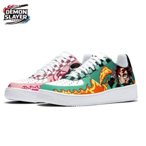 Nezuko Low-Top Leather Sneakers Demon Slayer Epic Otaku Fashion Shoes 3