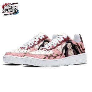 Nezuko Low-Top Leather Sneakers Demon Slayer Legendary Anime Gift For Fans 3
